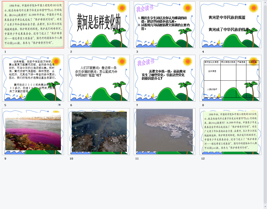 黄河是怎样变化的b课件