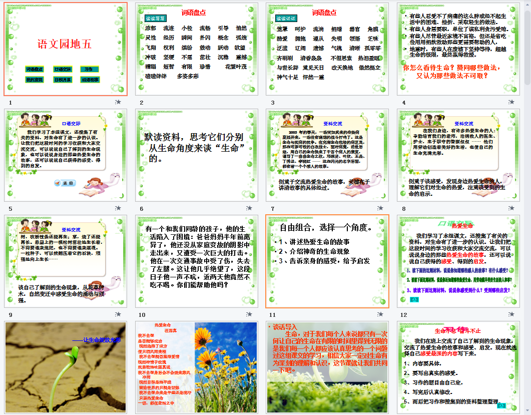 四年级语文园地五a课件