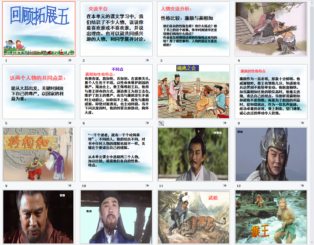 回顾拓展五课件