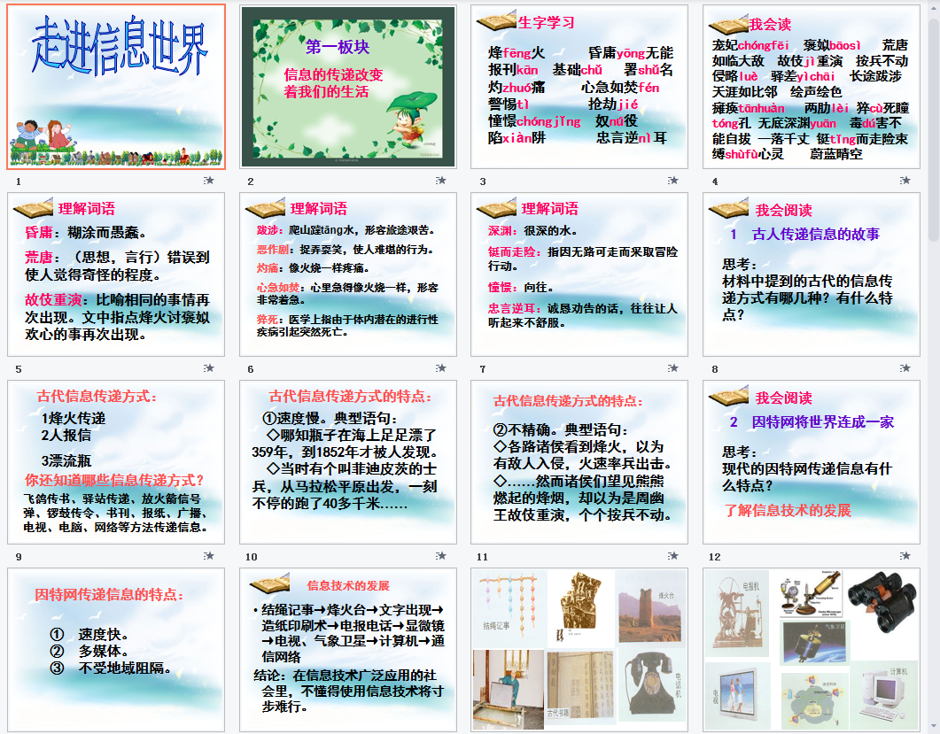 走进信息世界课件