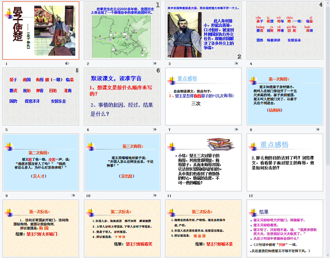 晏子使楚b课件