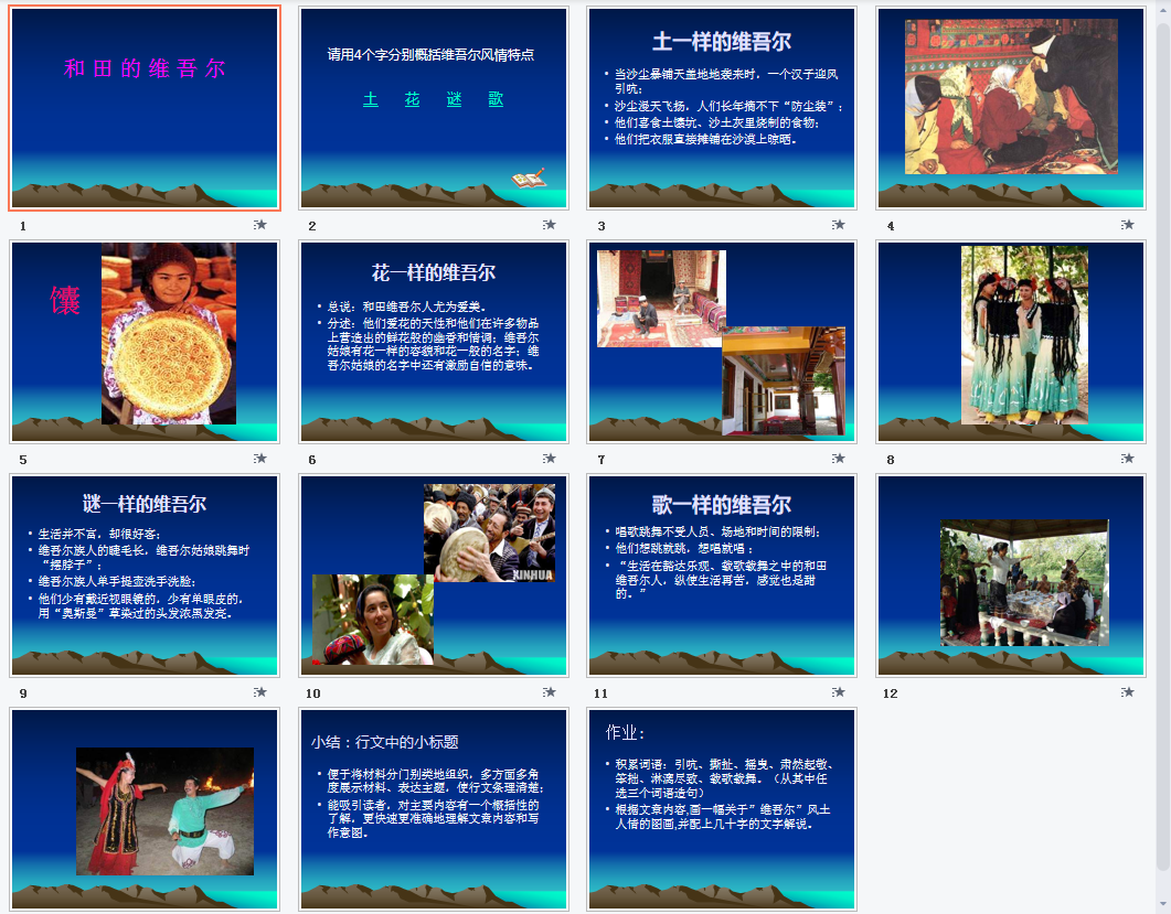 和田的维吾尔b课件