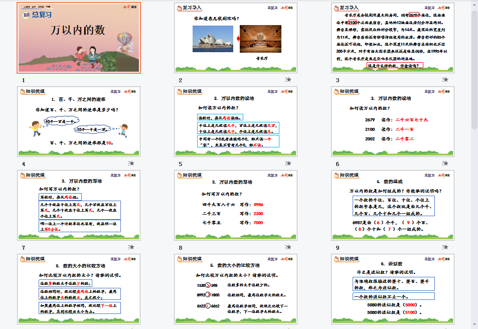 万以内的数课件