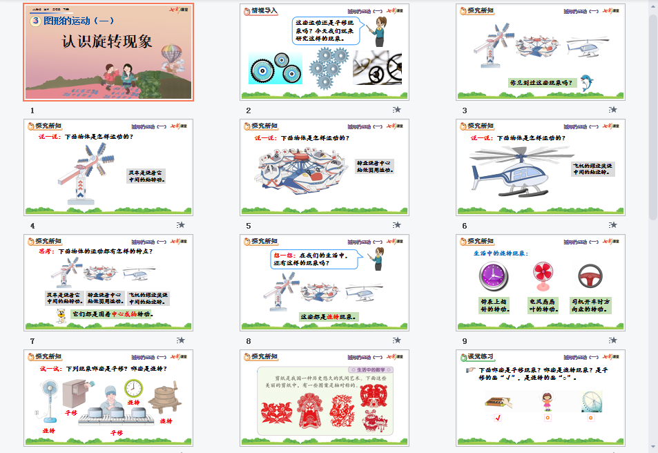 认识旋转现象课件