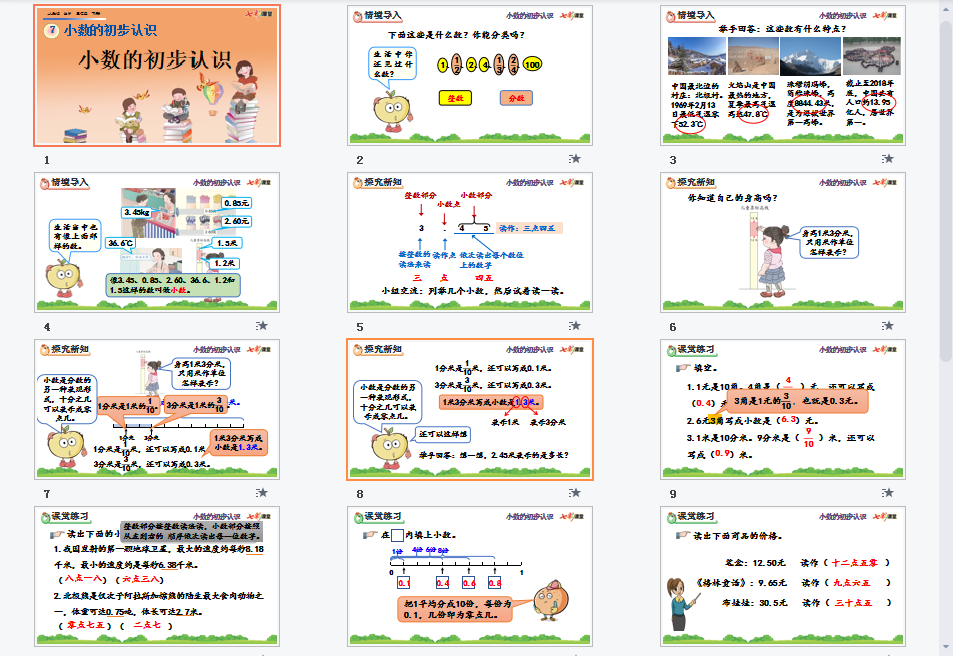 小数的初步认识课件