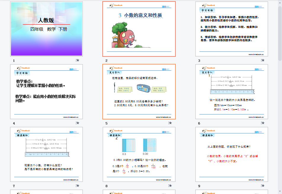 小数的性质课件