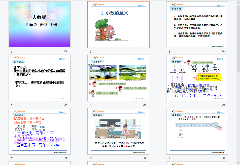 小数的意义课件