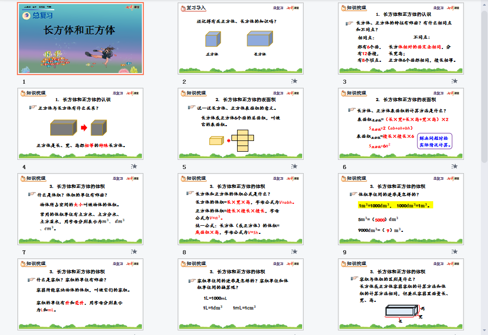 长方体和正方体课件