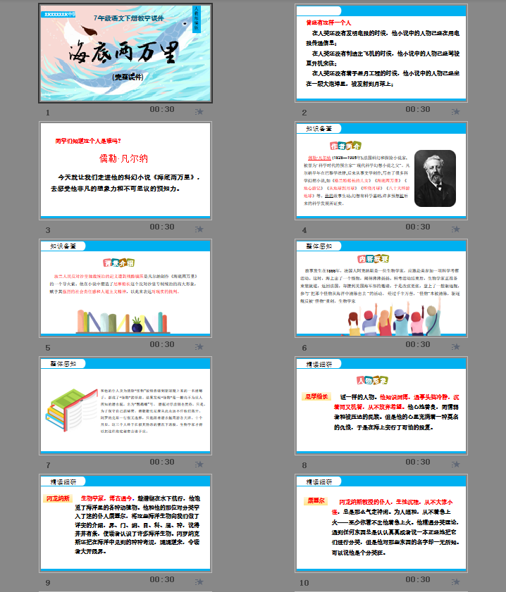 《海底两万里》PPT教学课件