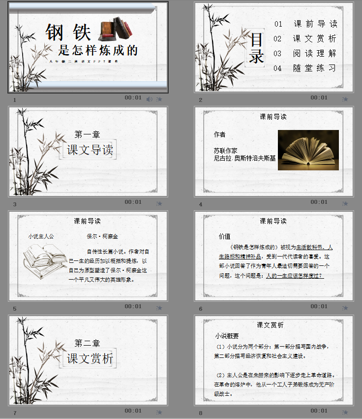 名著导读《钢铁是怎样炼成的》课件PPT
