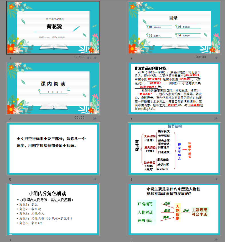 高二语文必修中荷花淀PPT